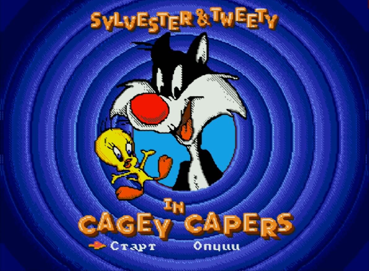 Sylvester & Tweety - геймплей игры Sega Mega Drive\Genesis